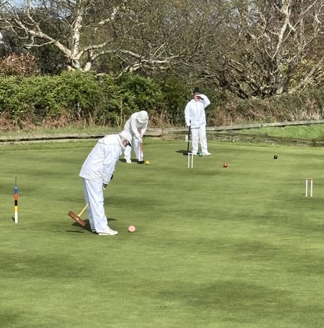 Lynn Wulcko in action during her triumphant Budleigh Salterton weekend.