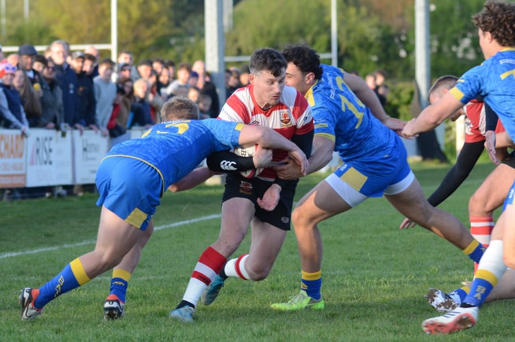 Somerset Cup final action at Chew Valley