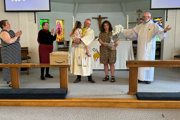 The Waterside Benefice said farewell to our curate Nathanael Worsley and his family, Danielle his wife and Maya his daughter, ahead of their move