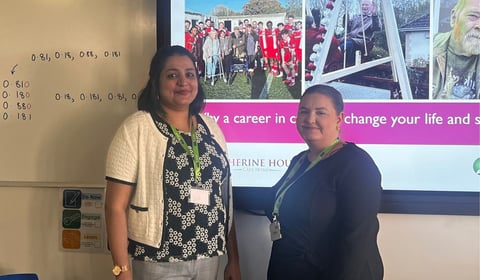 Care as a career pathway discussed on Community College visit