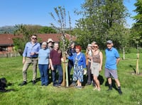 Community orchard launched as BANES chair's official last duty