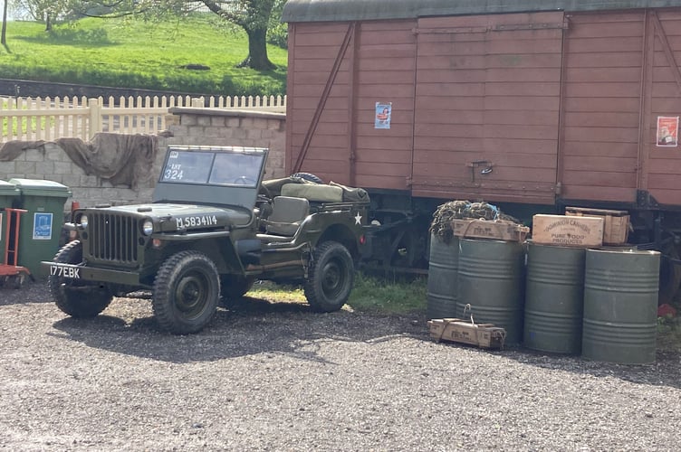 The 1940s event on Sunday May 3 included displays and re-enactors at the station.  