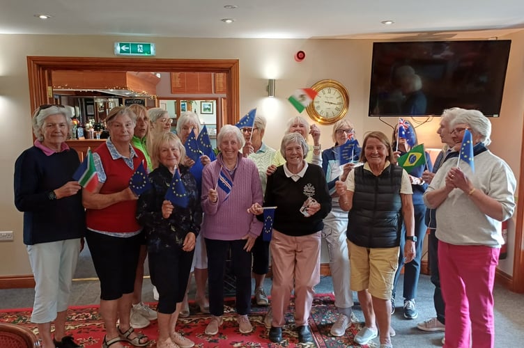 The Orchardleigh Ladies who participated in their Solheim Cup competition