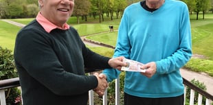 Chris cashes in on his splendid hole-in-one 