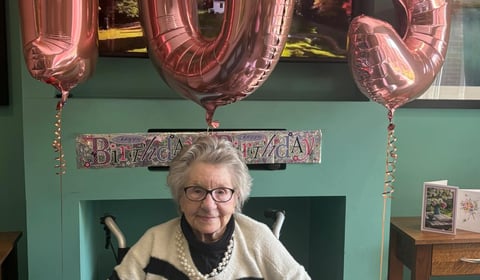 Globetrotting care home resident celebrates 105th birthday 