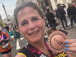 Somer AC runner pounds the streets of London in marathon challenge