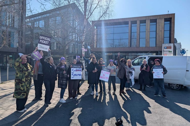 Social Workers from B&NES are taking three days of industrial action over proposed pay grading changes.