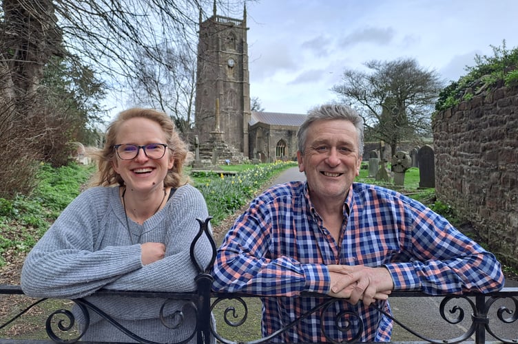 Anna Box and David Harding, councillors for the Chew Valley Ward