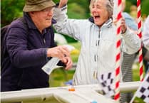 Raindbows' duck themed stall goes down a treat at village fete
