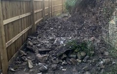 Collapsed churchyard wall to rise again