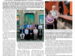 Midsomer Norton mayor re-elected for third time as council turns 15