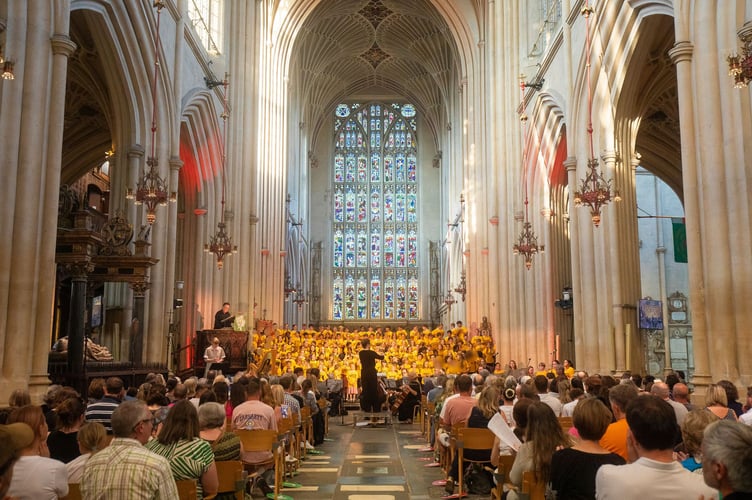  Schoolchildren from seven local schools will form a mass choir in Bath Abbey for a Voices for Life concert on June 24.