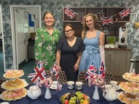 Two local care settings celebrate VE Day in style