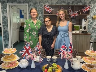 Two local care settings celebrate VE Day in style