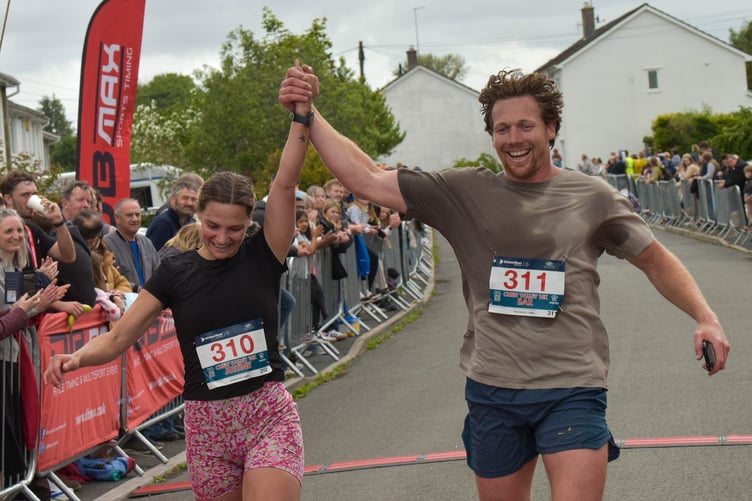Happy to be crossing the line on the 14th annual 10K that has become a firm favourite.