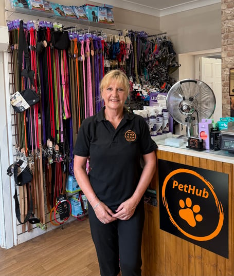 Debbie Neal of PetHub is working to bring postal services back to Chew Magna.