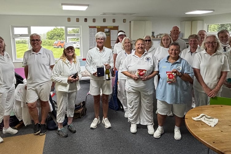 Players in the Golf Croquet ‘D’ Level competition at Camerton and Peasedown CC.