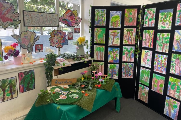 Pupils at St John's C of E School took part in a colourful Art Week exploring the theme 'to flourish'.