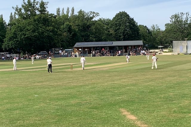 Temple Cloud batting at Charlton Kings in the National Village Cup on Sunday.