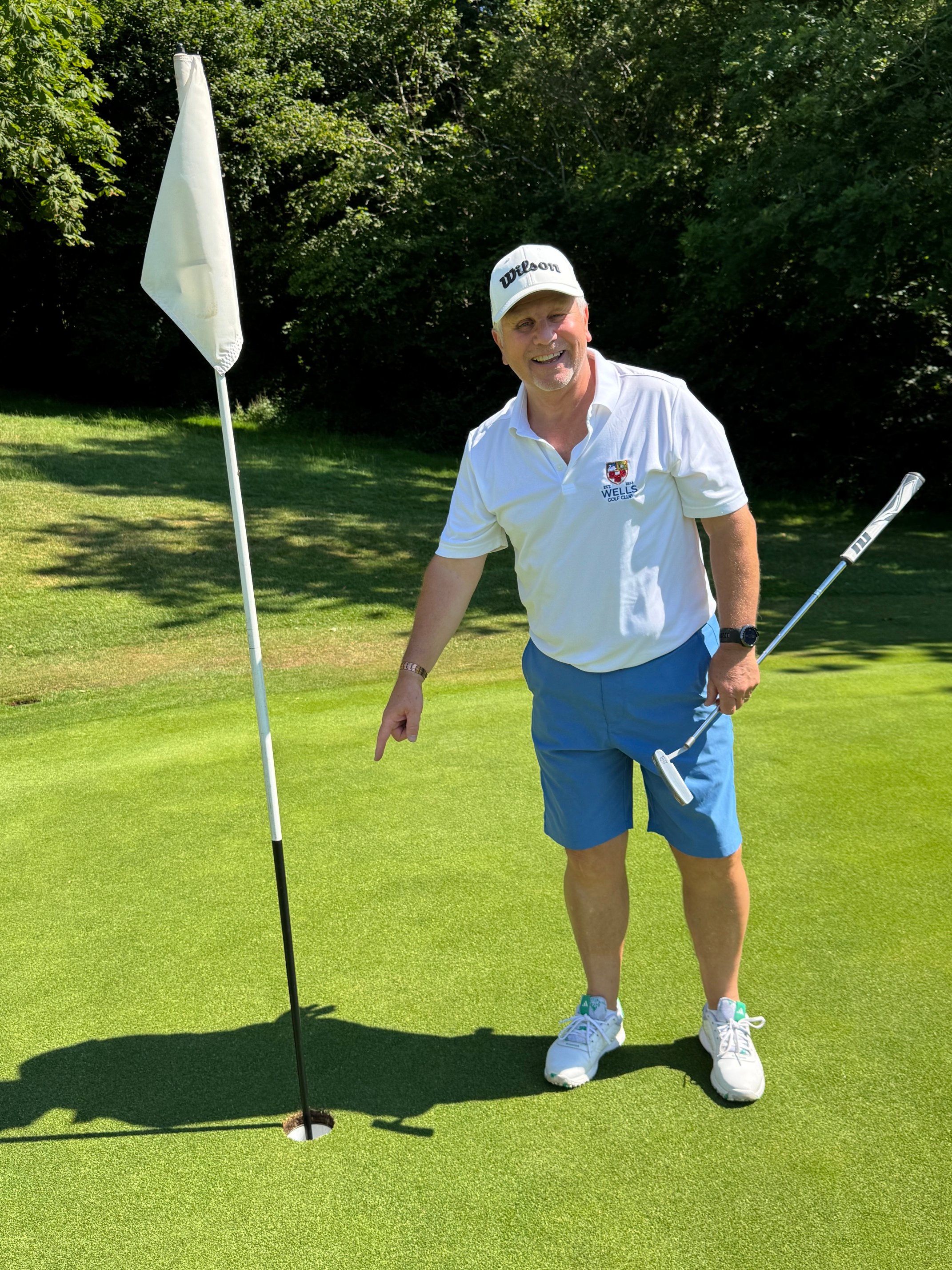 Dave Baker holes in one during Cowern Trophy 