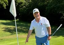 Dave Baker holes in one during Cowern Trophy