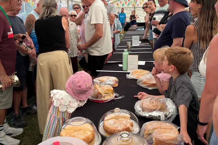 Not a soggy bottom in sight as bakes are lined up for judging in the Midsomer Norton Town Show.