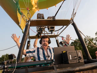 DJ takes to new heights in first airborne remix