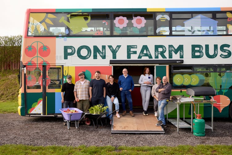 The Pony Farm Bus CIC project brings food learning to schools in a colourfully refurbished double decker bus.