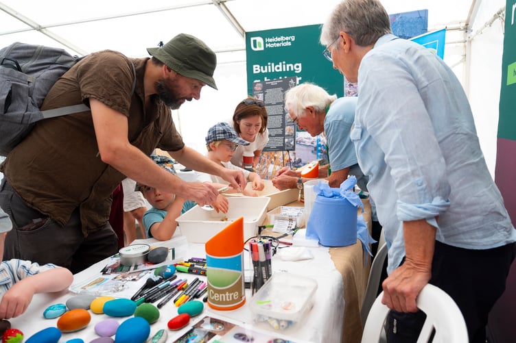 Other exhibitors attended including experts from Russell Society and the Somerset Earth Science Centre.