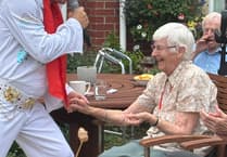 Elvis is back in the building wowing residents