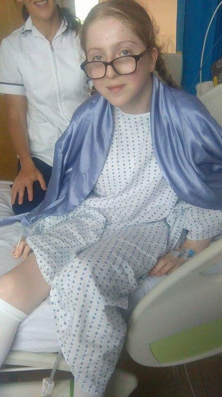 Ebony spent many months in Bristol Children's Hospital receiving life-changing treatment.