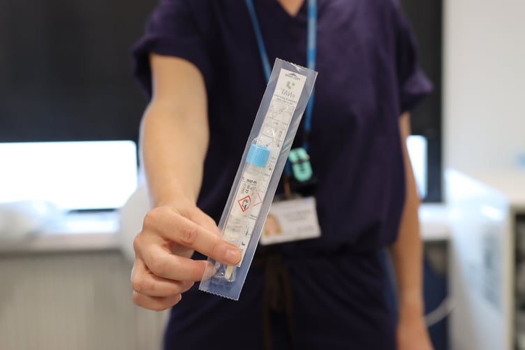 The WID-easy test can check if a woman is at high or low risk of womb cancer.