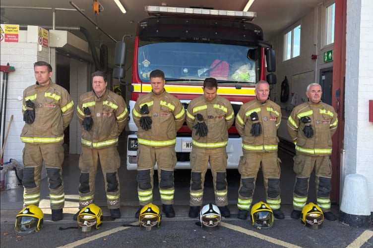 Firefighters from Chew Magna remember New York firefighters who died 25 years ago in attacks on the World Trade Center.