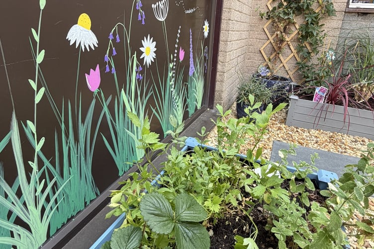 Planting for the new garden was chosen to help engage children engage all five senses.