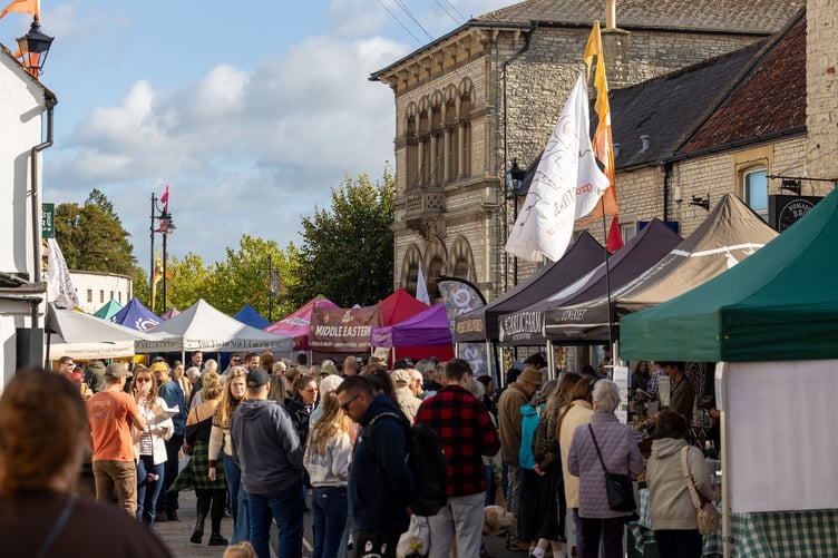 Midsomer Norton was treated to food and drink from regional producers at a first festival of its kind in the town.