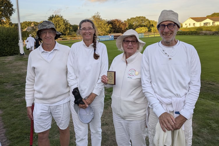 A deservedly proud CPCC team with the Short Croquet Division 5 winner’s plaque