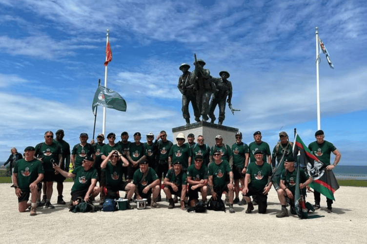 The first march saw the veterans march the French beaches from Utah Beach to Pegasus Bridge in 2024.