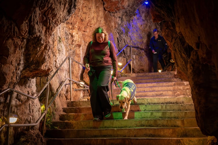 Even walking down in the cave at Wookey Hole needs takes courage and practise.