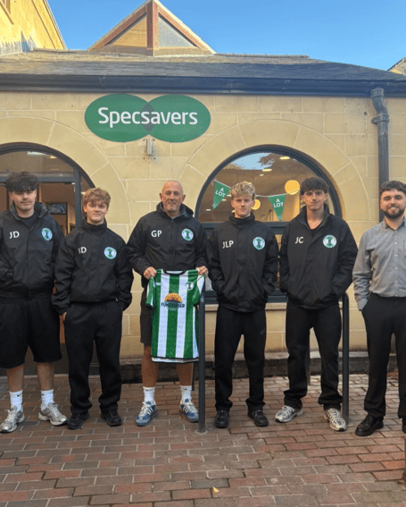 Tunley Athletic FC youngsters at Specsavers