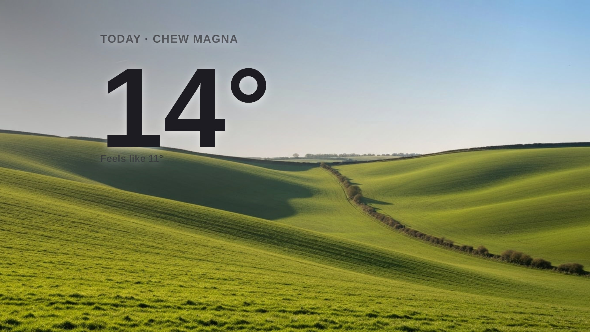 Sunshine dominates across Chew Magna today - here's your Saturday forecast