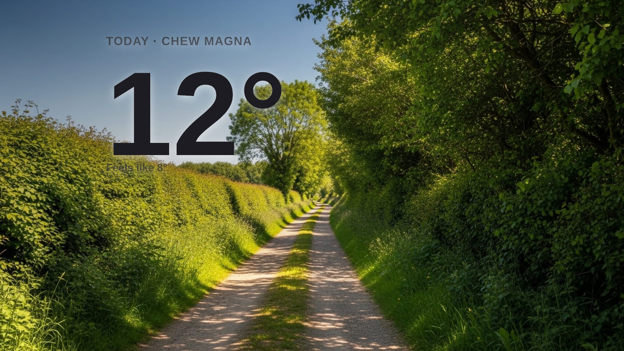 Sunshine and warmth for Chew Magna today - here's what to expect