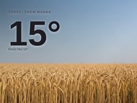 Chew Magna: sunny day, high of 14°C